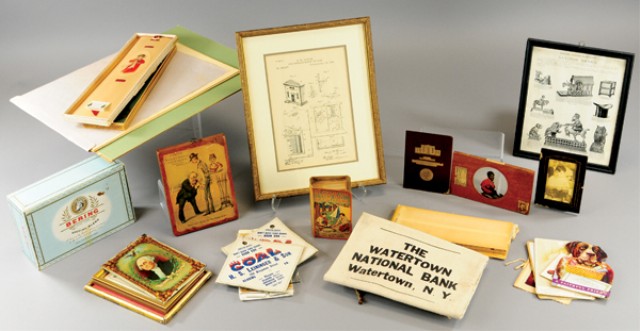 LARGE GROUPING OF BANK BAGS ADS AND