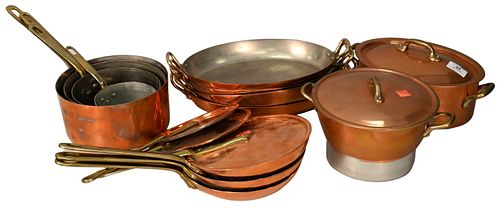 LARGE GROUPING OF FRENCH COPPER AND