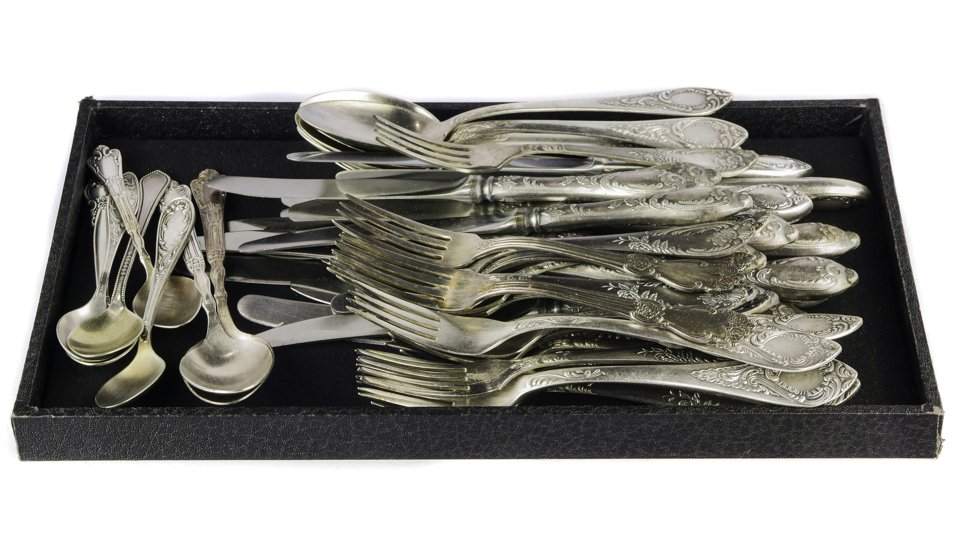 LARGE GROUPING OF RUSSIAN PLATED