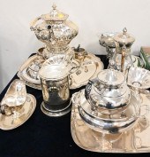 LARGE GROUPING OF SILVER PLATE