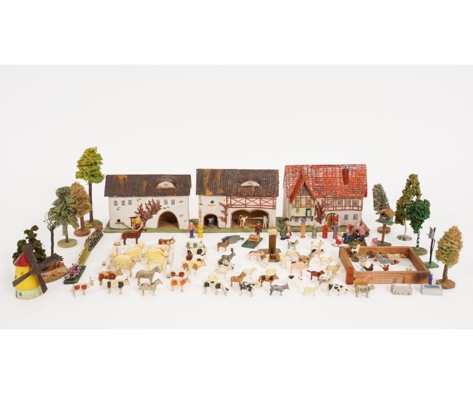 Large grouping with manor house