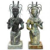 LARGE GUAN YIN BRONZE SCULPTUR