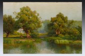 LARGE GUSTAVE WIEGAND LANDSCAP