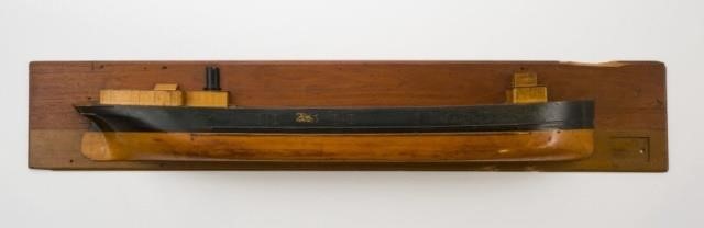 LARGE HALF HULL MODEL OF A