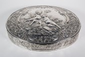 LARGE HANAU SILVER OVAL BOX La