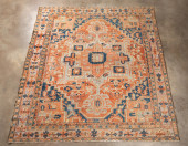 LARGE HAND KNOTTED ANTIQUE PER