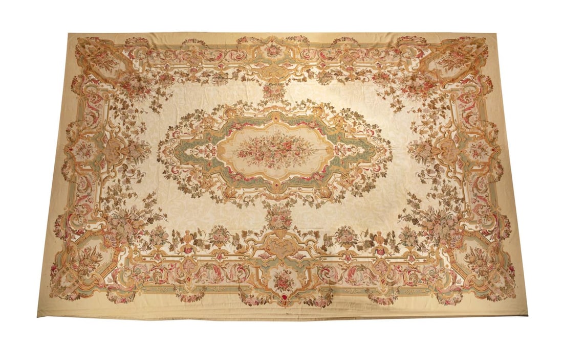 LARGE HAND WOVEN CHINESE AUBUSSON