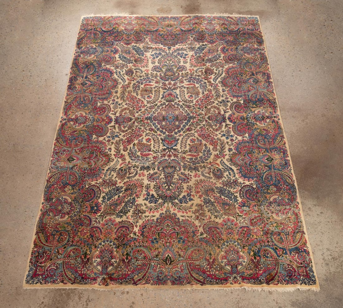 LARGE HAND WOVEN PERSIAN KERMAN