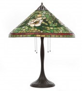 LARGE HANDEL BRONZE AND LEADED