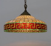 LARGE HANDEL STYLE STAINED GLA