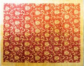 LARGE HANDMADE FLORAL TILE-DES