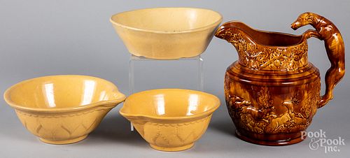 LARGE HARKER POTTERY HOUND