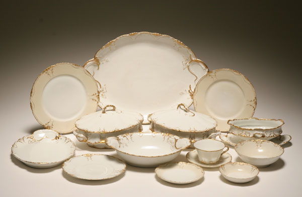 Large Haviland china service with