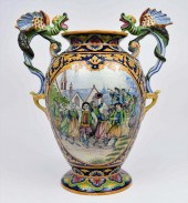 LARGE HB QUIMPER FAIENCE DRAGO