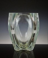 LARGE HEAVY CLEAR MURANO OGGET