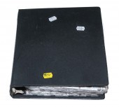 LARGE, HEAVY NOTE BOOK OF 190+