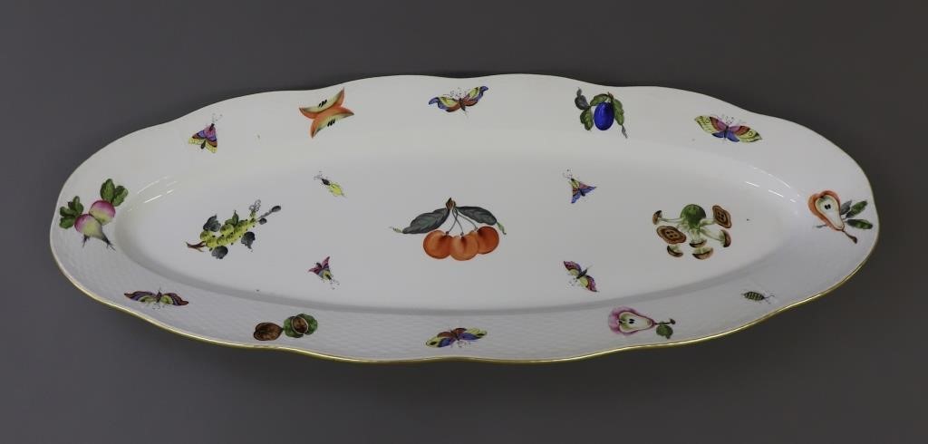 Large Herend Hungarian hand painted