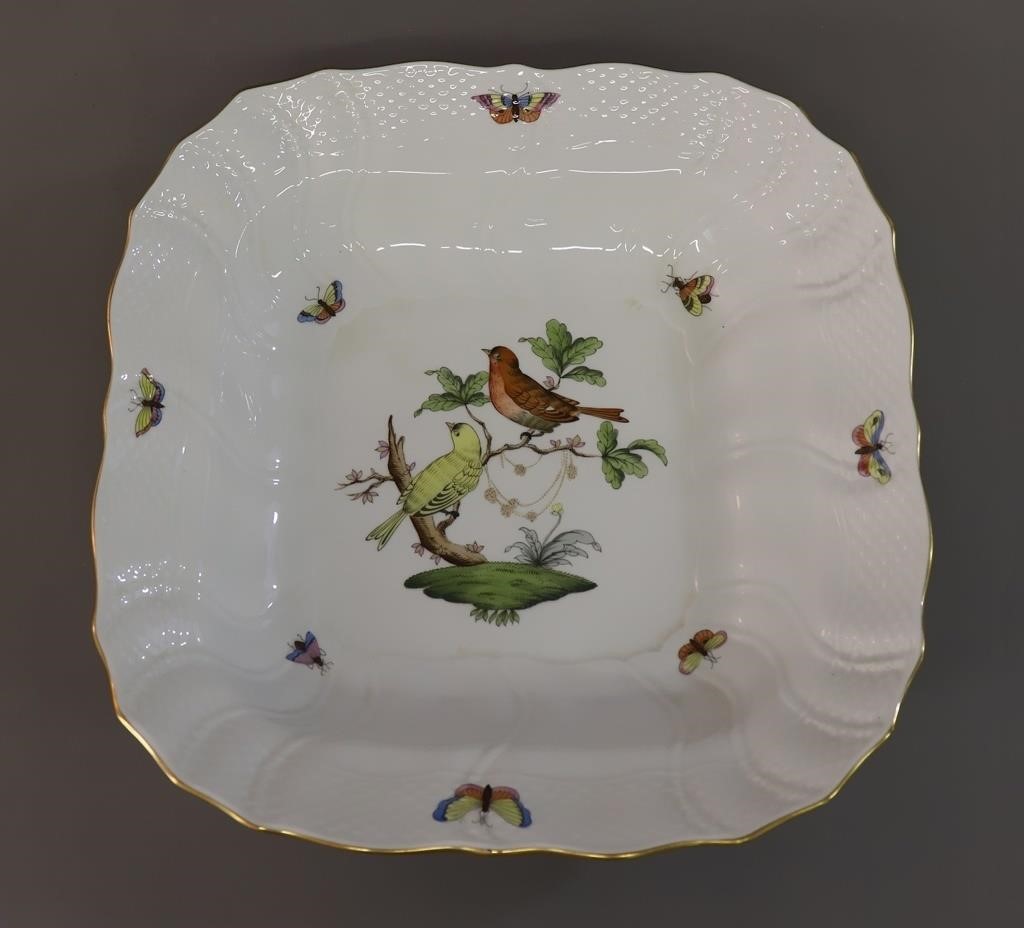 Large Herend Hungarian hand painted