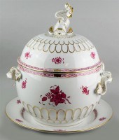 LARGE HEREND PORCELAIN RASPBER