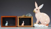 LARGE HEREND RABBIT FIGURE W/