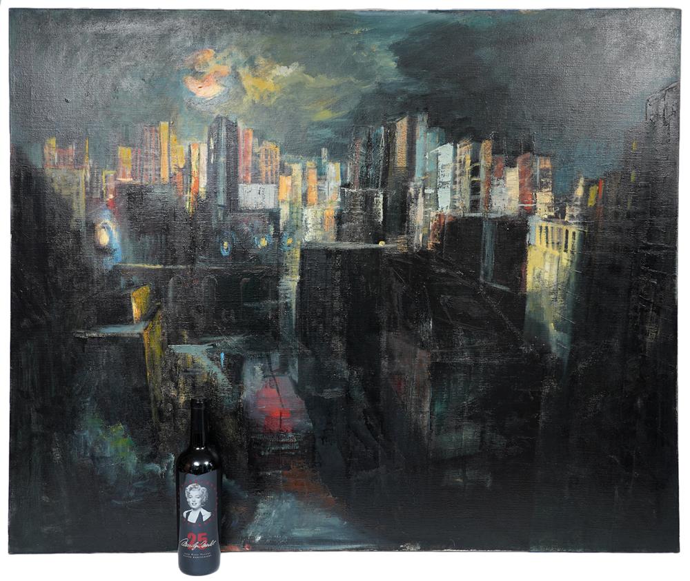 LARGE HERRINGTON OIL ON CANVAS