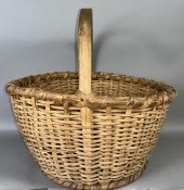 LARGE HICKORY SPLINT HANDLED H