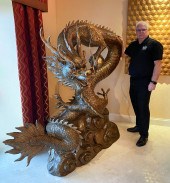 LARGE HIGHLY DETAILED BRONZE D