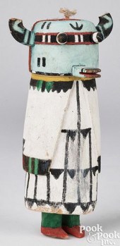 LARGE HOPI INDIAN CARVED AND P