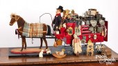 LARGE HORSE DRAWN TOY PEDDLER'