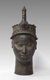 LARGE IFE AFRICAN METAL HEAD S