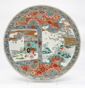 LARGE IMARI CHARGER WITH SCENI