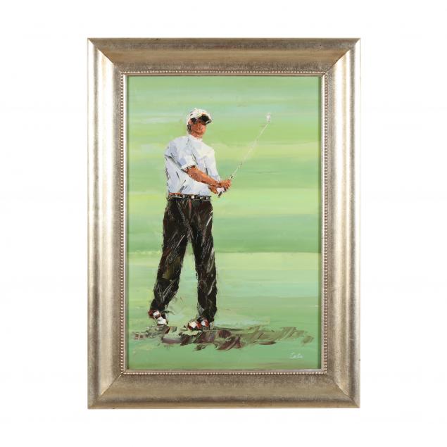 LARGE IMPASTO PORTRAIT OF A