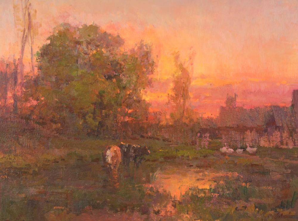 LARGE IMPRESSIONIST OIL ON