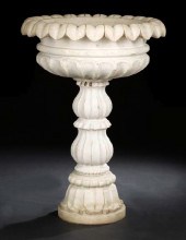 Large Indian Carved Gypsum Mar