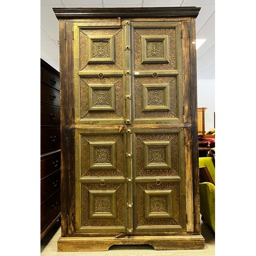 Large Indian four door cabinet,