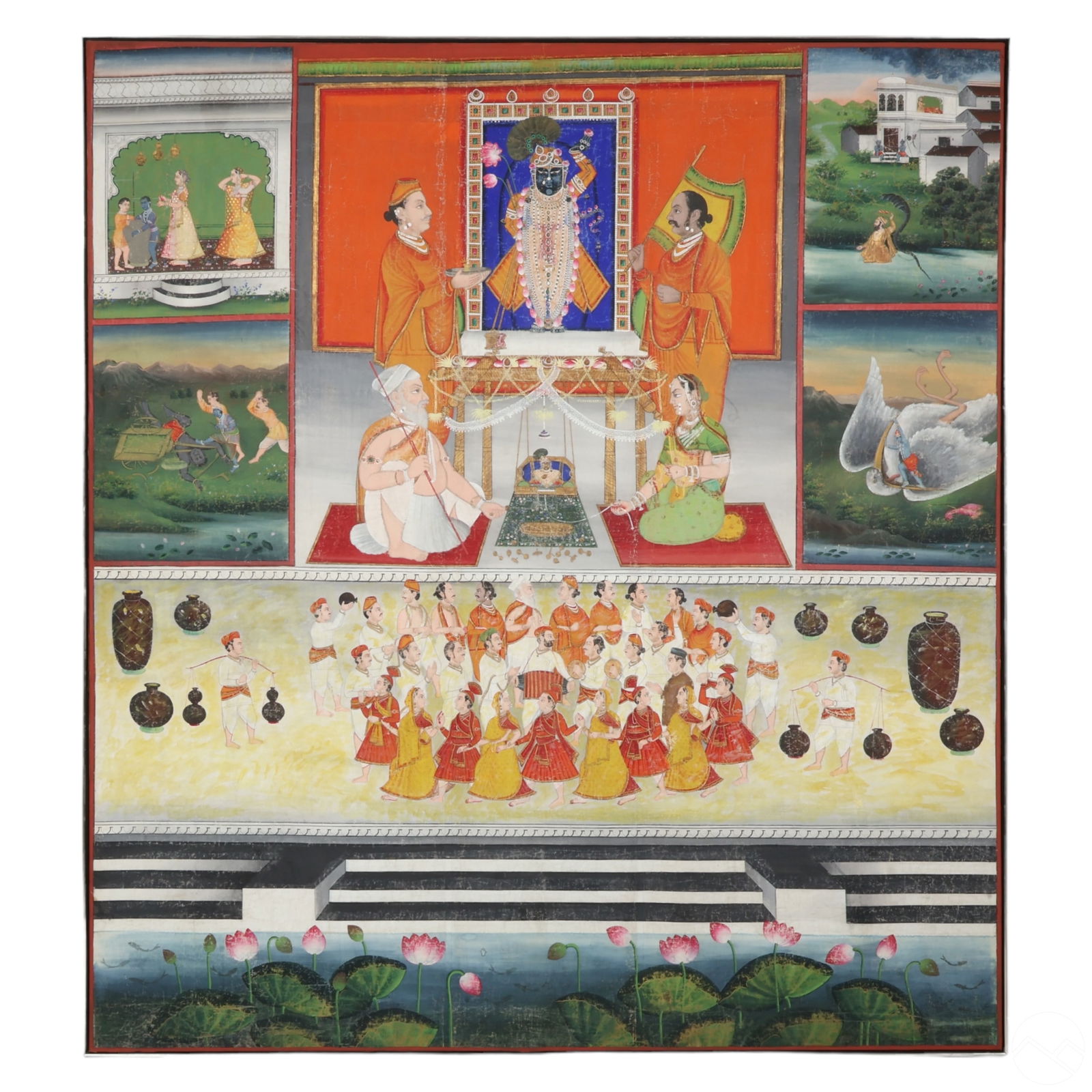 LARGE INDIAN RAJBAOG SHRINATHJ