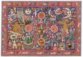 LARGE INTRICATE HUICHOL INDIAN