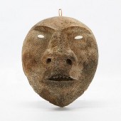LARGE INUIT BONE MASK - DARK W
