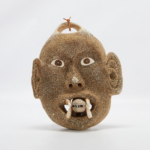 LARGE INUIT BONE MASK WITH