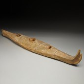 LARGE INUIT CANOE MODEL, COOK