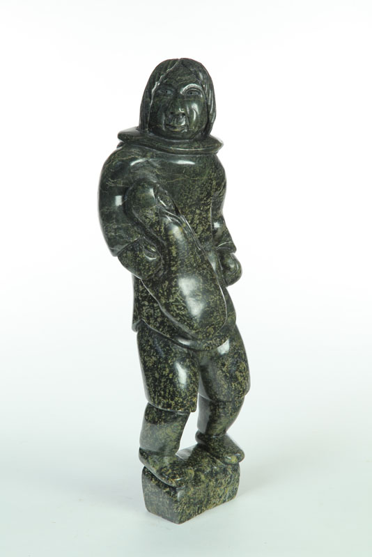LARGE INUIT CARVING ATTRIBUTED TO