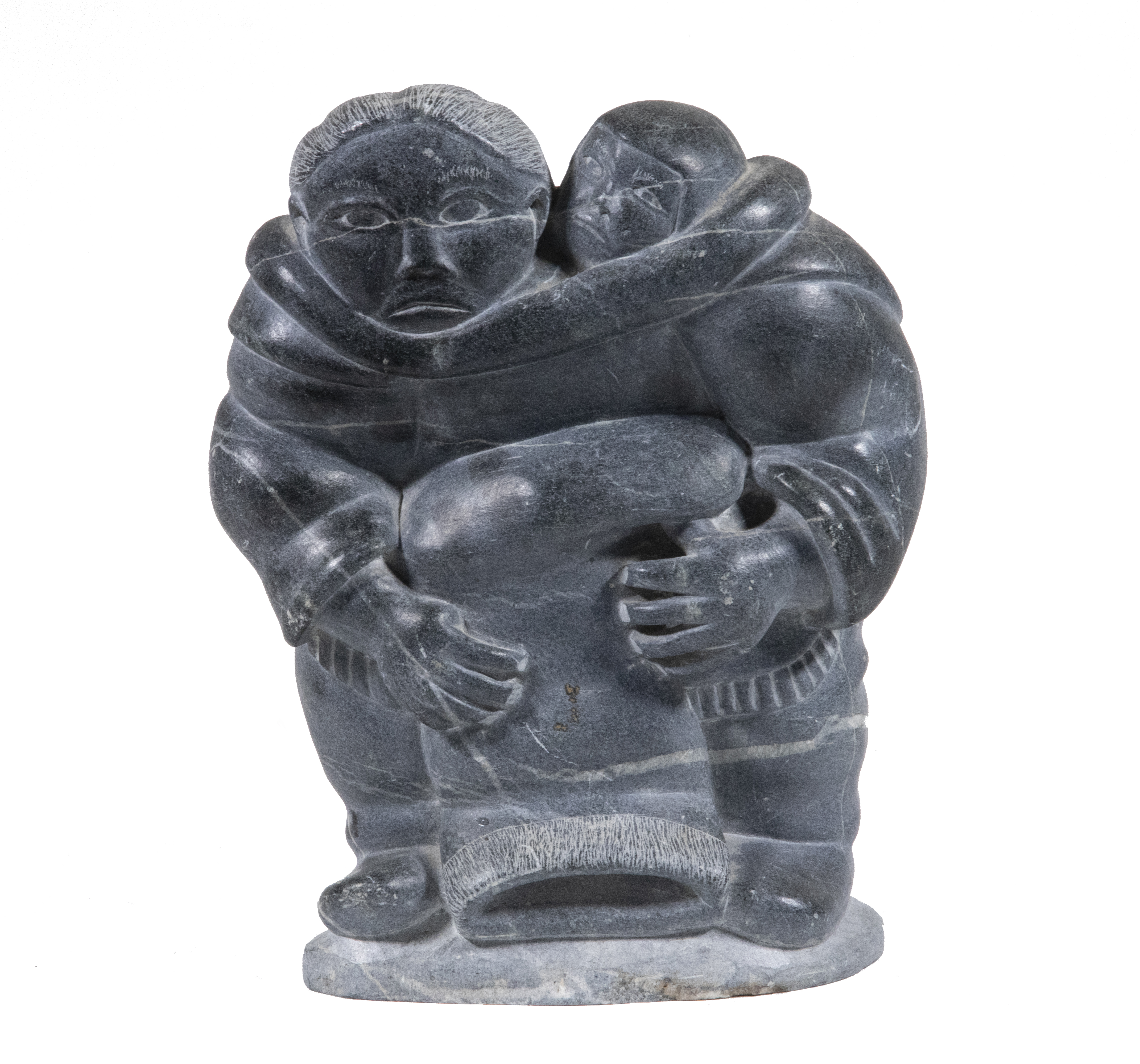 LARGE INUIT ESKIMO SOAPSTONE