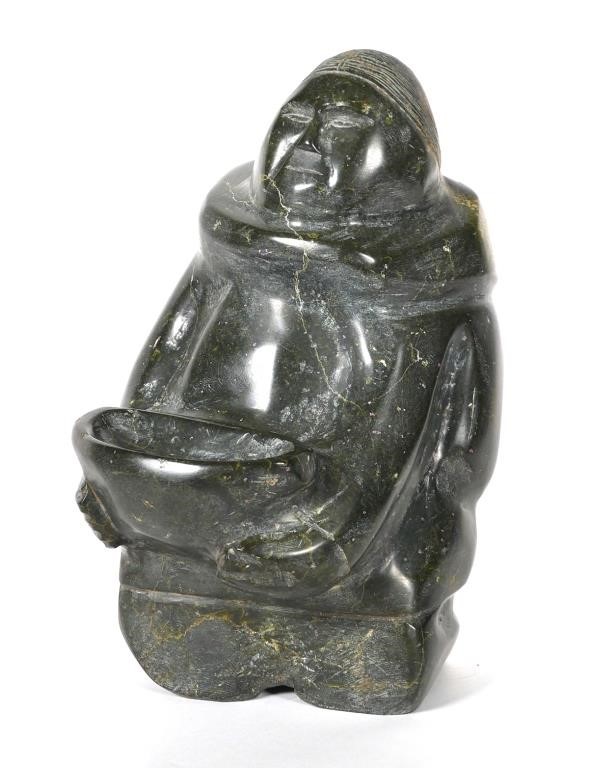 LARGE INUIT ESKIMO STONE ART