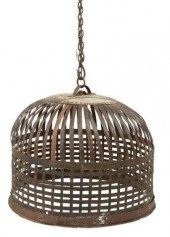 LARGE IRON CHICKEN COOP CAGE O