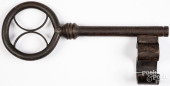 LARGE IRON KEY, 19TH C.<br>Lar