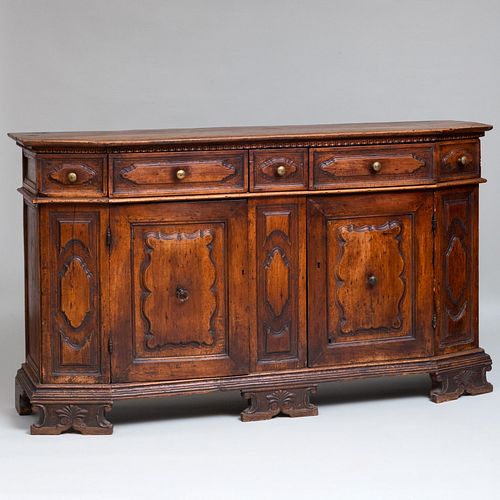 LARGE ITALIAN BAROQUE WALNUT