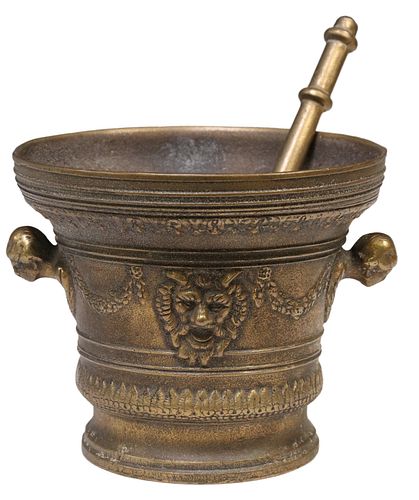 LARGE ITALIAN BRONZE DOUBLE-HANDLED