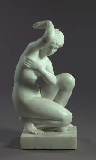 Large Italian Carved Carrara Marble