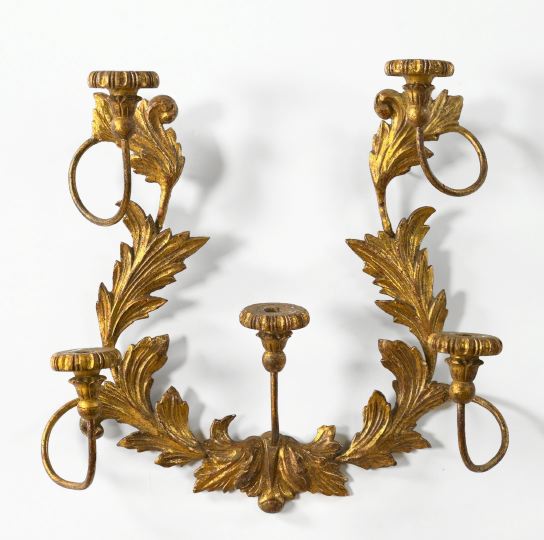 Large Italian Carved Giltwood and