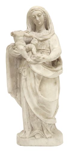 LARGE ITALIAN CARVED MARBLE